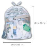 Garbage Bag Strong Clear 42x48 3